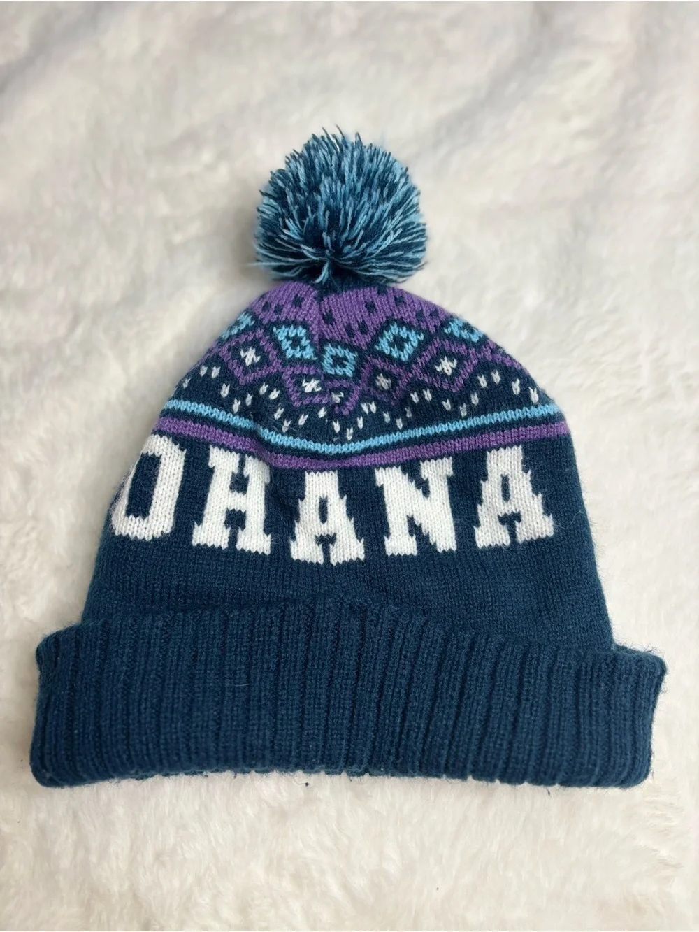 Disney Stitch Knit Beanie - Dark Blue